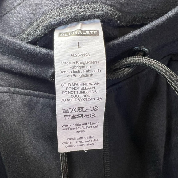 Alphalete Women's Premium Trace Jogger Pants Black High Waisted Tapered Sz Large - Picture 7 of 11